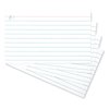 Universal Ring Index Cards, 3" x 5", White, 100/Pack, PK3 UNV47300